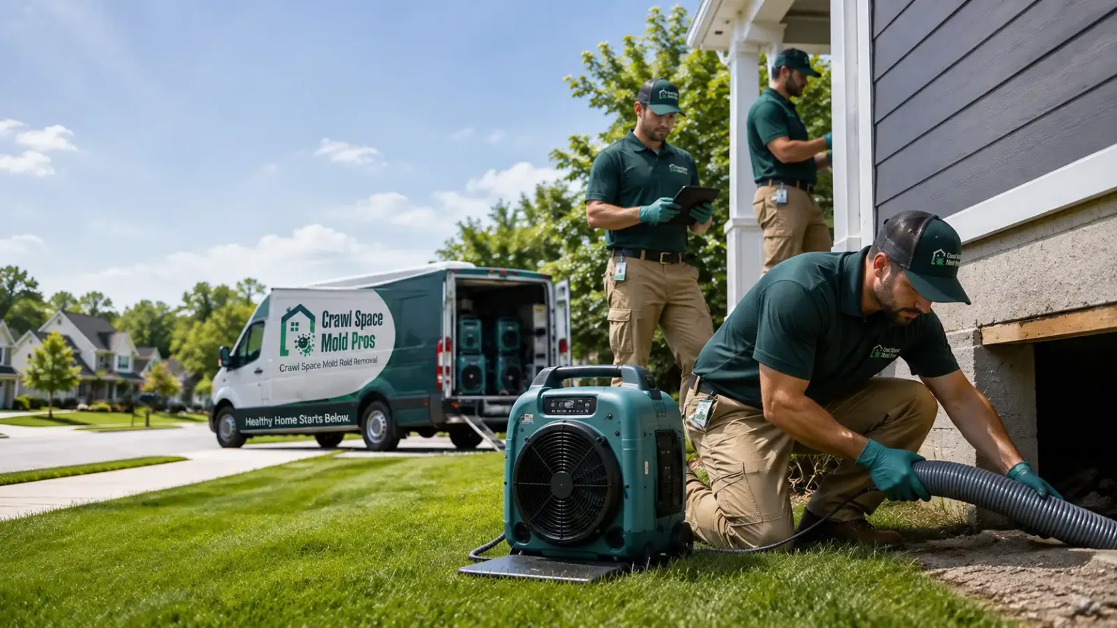 Crawl Space Mold Removal in Hampton, IL